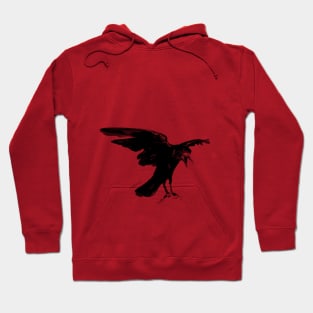 Handpainted Crow Hoodie